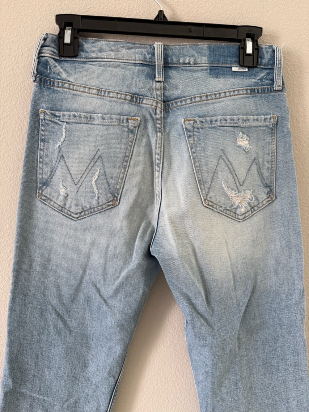 MOTHER Superior The Tomcat Light Wash Denim Jeans Distressed 27 - Picture 7 of 12